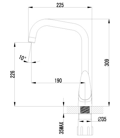 Смеситель для кухни Lemark Pramen LM3355C