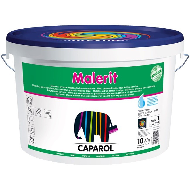 Краска интерьерная Caparol Malerit BAS 1 10 л