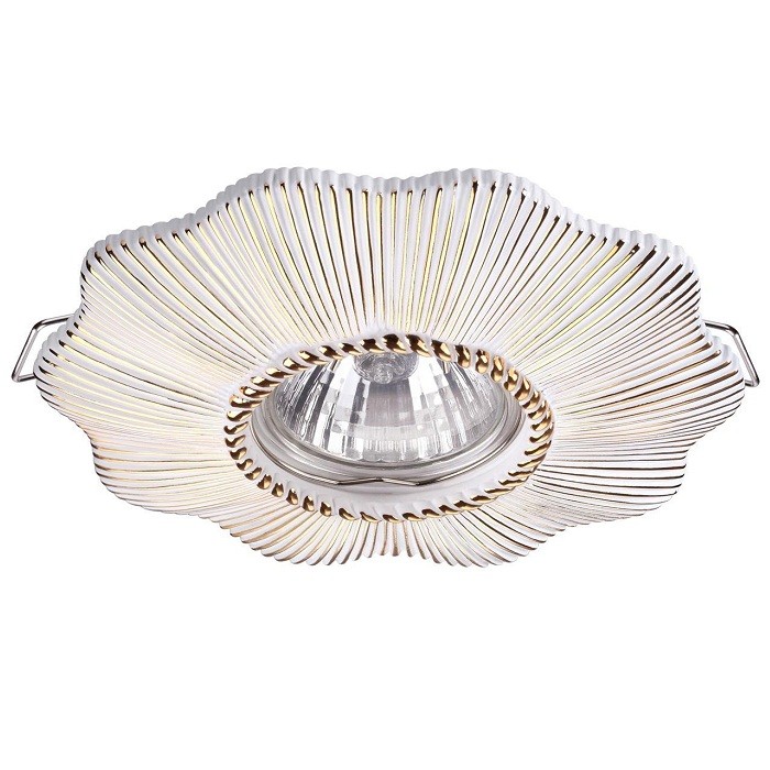 Светильник встраиваемый Novotech Pattern 370491 NT19 000 белый/золото 50W 220V
