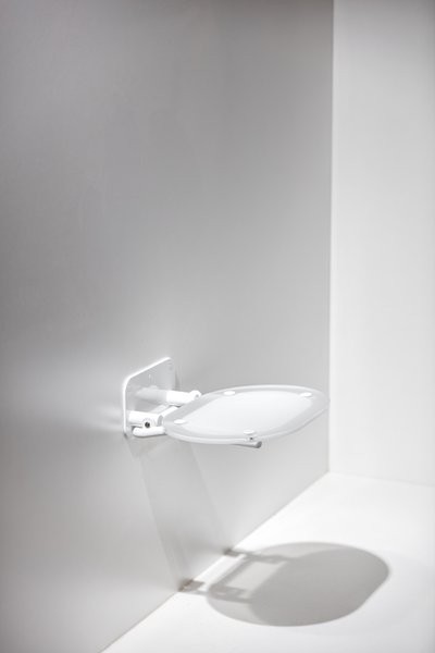 Сиденье универсальное для душа Ravak Ovo Chrome Clear/White