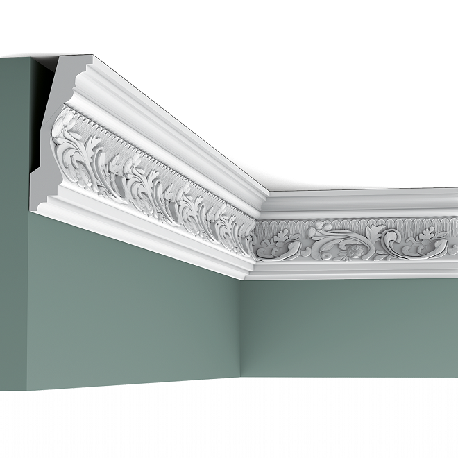 Карниз потолочный полиуретановый Orac Decor Luxxus C201F 2000х48х116 мм