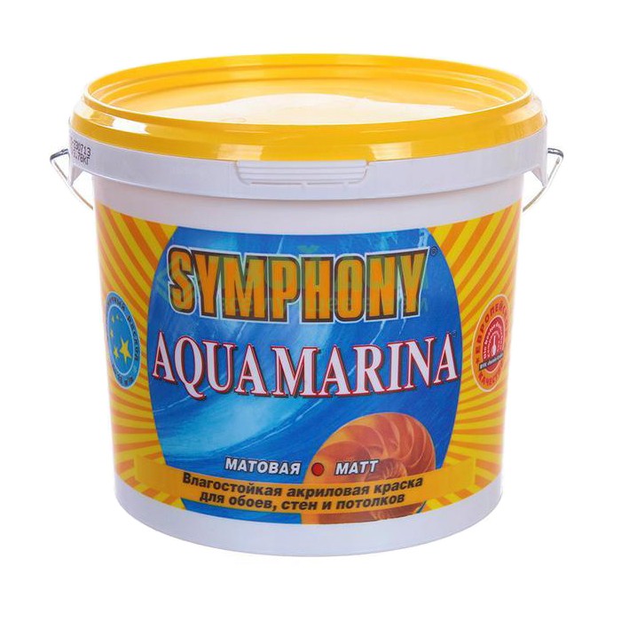 Краска акриловая для влажных помещений Symphony Aquamarina C 2,7 л