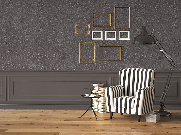 Краска бархатная декоративная ID Elegance золотая база с блестками 2 л
