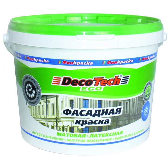 Краска фасадная DecoTech Eco 14кг