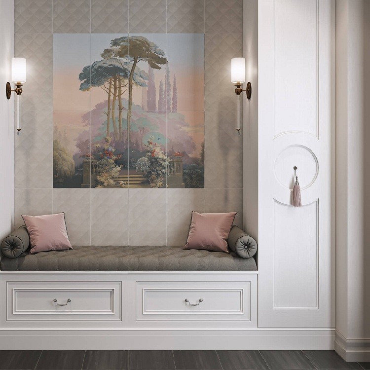 Плинтус керамический Kerama Marazzi FMA020R Марсо обрезной белый 300х150 мм