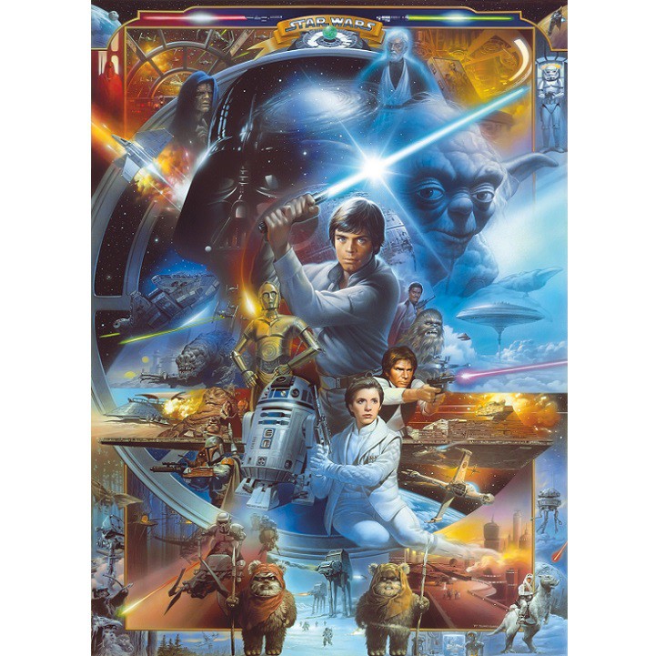 Фотообои бумажные Komar Star Wars Luke Skywalker Collage 4-441 1,84x2,54 м