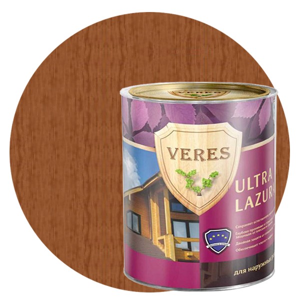 Пропитка для древесины Veres Ultra Lazura № 19 Дуб 2,7 л