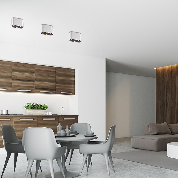 Светильник потолочный светодиодный Novotech Bella 357948 белый с черным 7W 220-240V
