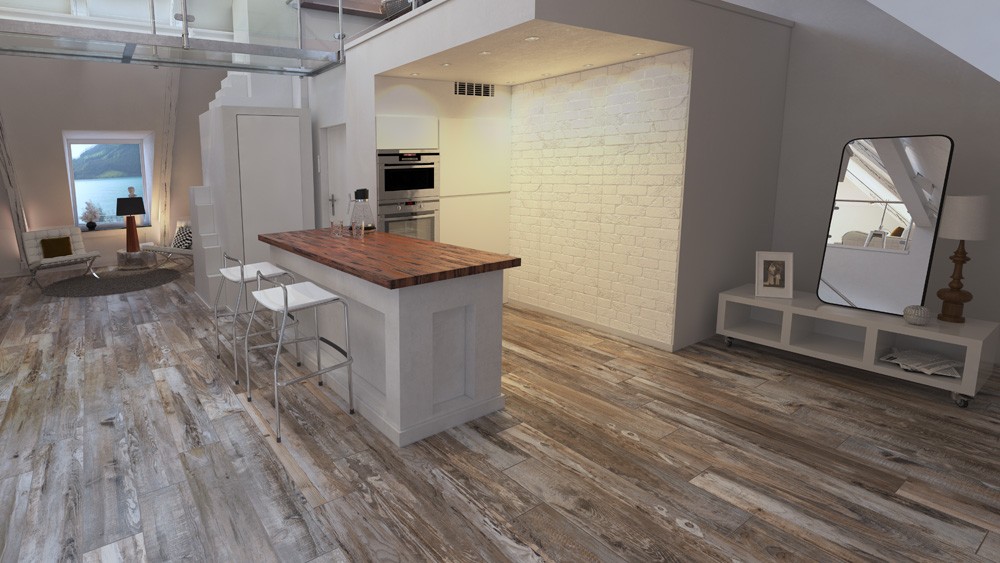 Керамогранит Estima Spanish Wood SP03 неполированный 1200х194 мм 