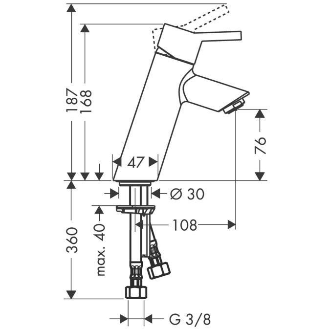 Смеситель для раковины Hansgrohe Talis 32041000