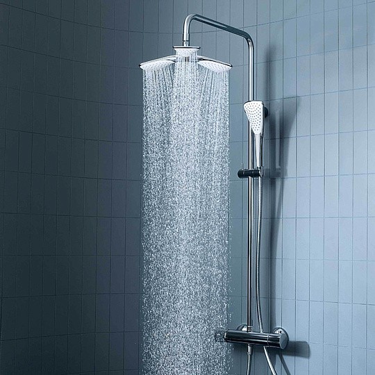 Стойка душевая Kludi Fizz Dual Shower System 6709505-00 с термостатом