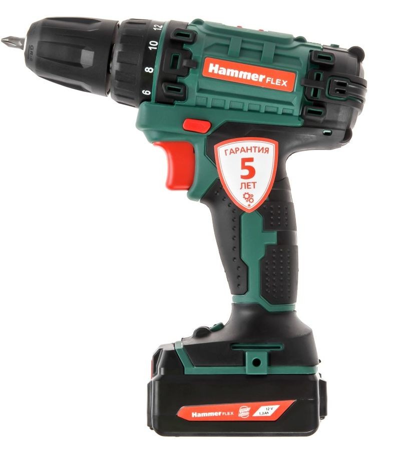 Дрель-шуруповерт аккумуляторная Hammer Flex ACD120Li