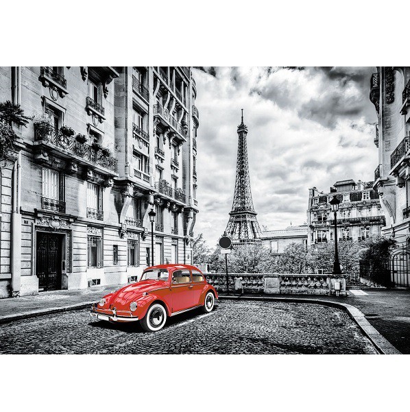 Фотообои виниловые на флизелиновой основе Decocode Красный автомобиль 41-0413-WB 4х2,8 м