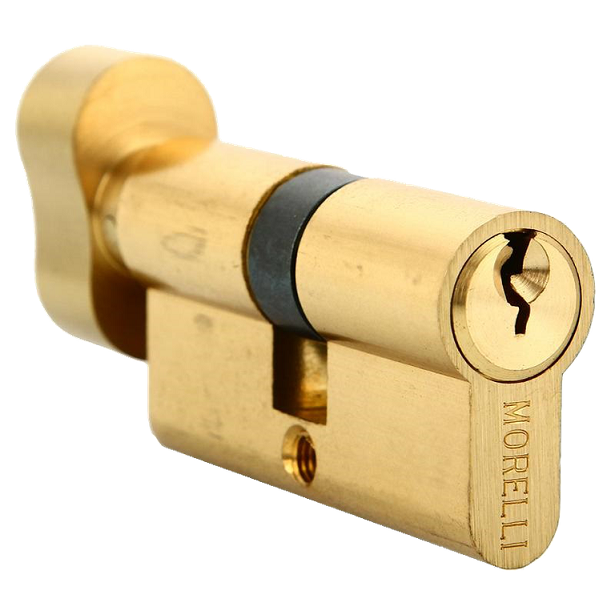 Цилиндр ключевой Morelli 60СК PG золото с поворотной ручкой 60 мм