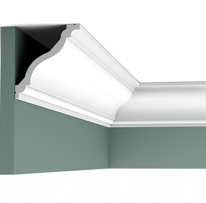 Карниз потолочный полиуретановый Orac Decor Luxxus C333 2000х111х122 мм