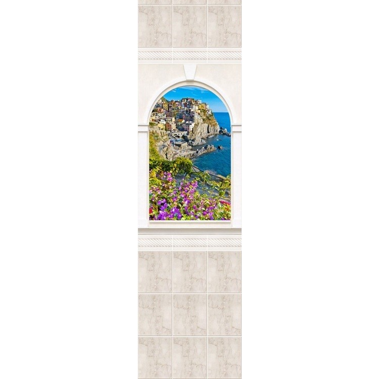 Стеновая панель ПВХ Novita Панорамы 3D Триумф №11 узор 2700х250 мм