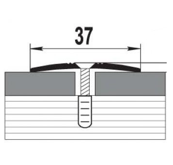 Порог алюминиевый прямой АПС-03 18 Вишня 37x900 мм