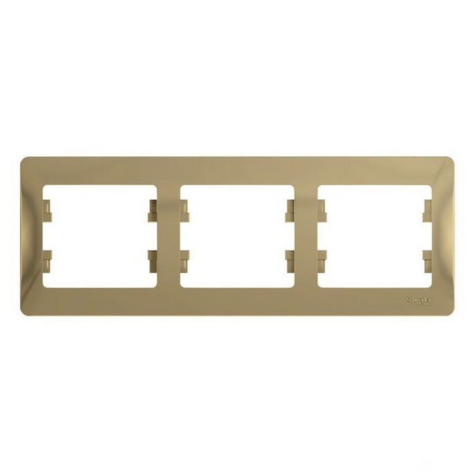 Рамка трехместная Schneider Electric Glossa GSL000403 титан