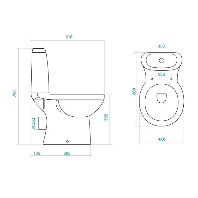 Унитаз-компакт Santek Консул 1WH110132