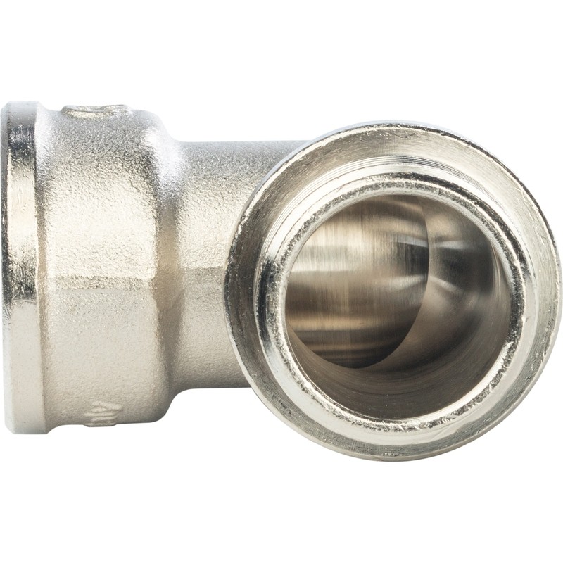 Угольник с упором Stout SFT-0016-000001 1 дюйм никелированный с внутренней и наружной резьбой