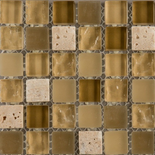 Мозаика из стекла и мрамора Natural Pastel PST-008