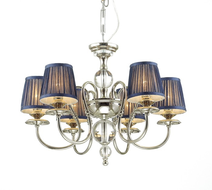 Люстра подвесная Odeon Light Mirella 4191/6 синяя E14 6х40W 220V