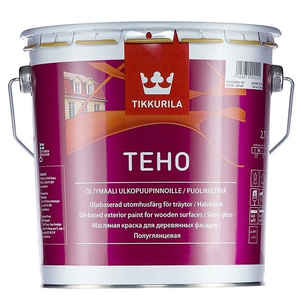 Краска фасадная Tikkurila Teho база А полуглянцевая 2,7 л