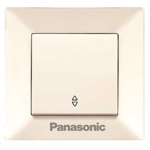 Переключатель Panasonic Arkedia WMTC00032BG-RES одноклавишный проходной кремовый