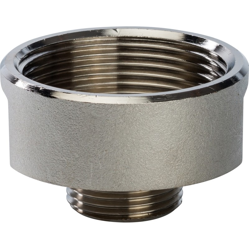 Переходник Stout SFT-0008-011234 1 1/2х3/4 дюйма никелированный с внутренней и наружной резьбой