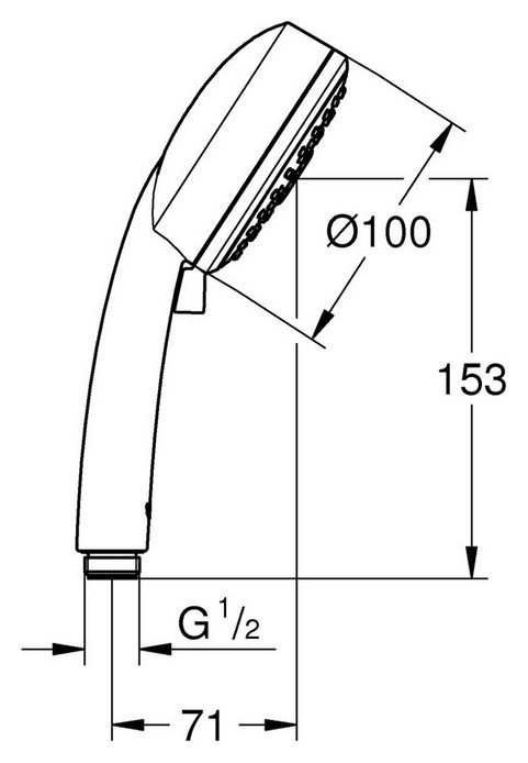 Ручной душ Grohe New Tempesta Cosmopolitan 27574001