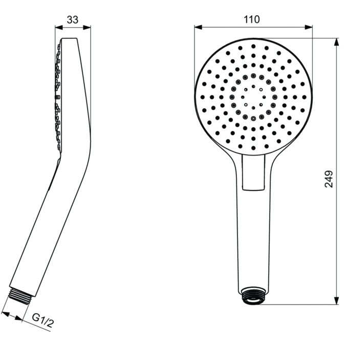 Ручной душ Ideal Standard Idealrain Evo Round L3 B2231AA