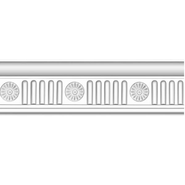 Плинтус потолочный полиуретановый Decomaster DT-88152 2400х110х63 мм