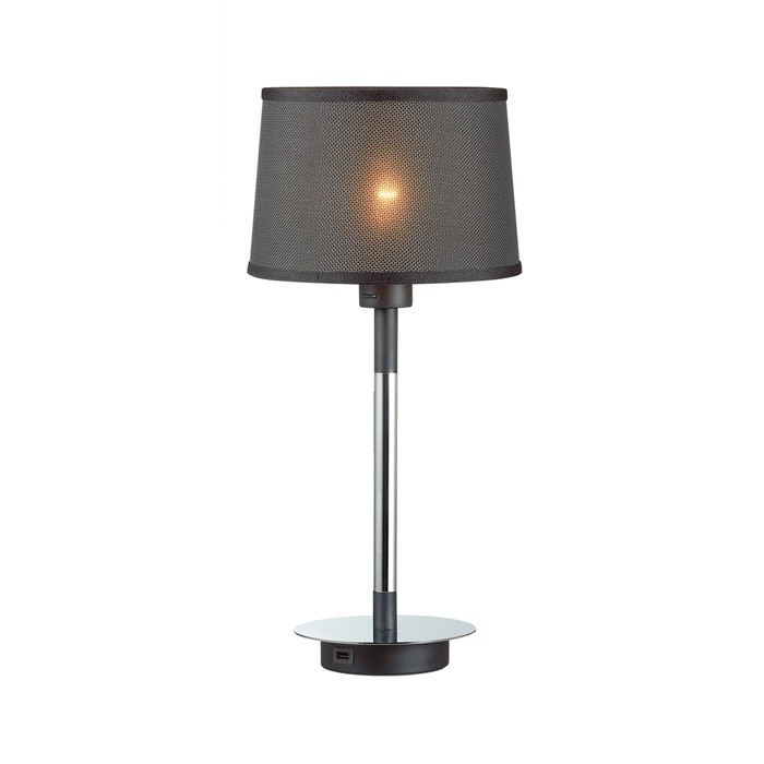 Настольная лампа Odeon Light Loka 4159/1T черная E27 15W