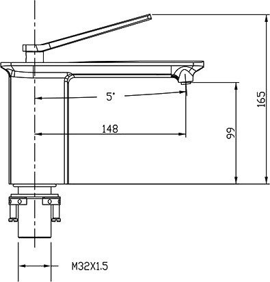 Смеситель для раковины Timo Halti 4161/00F chrome