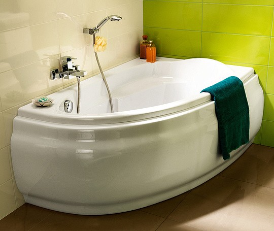 Ванна акриловая Cersanit Joanna 150х95 см правая без ножек