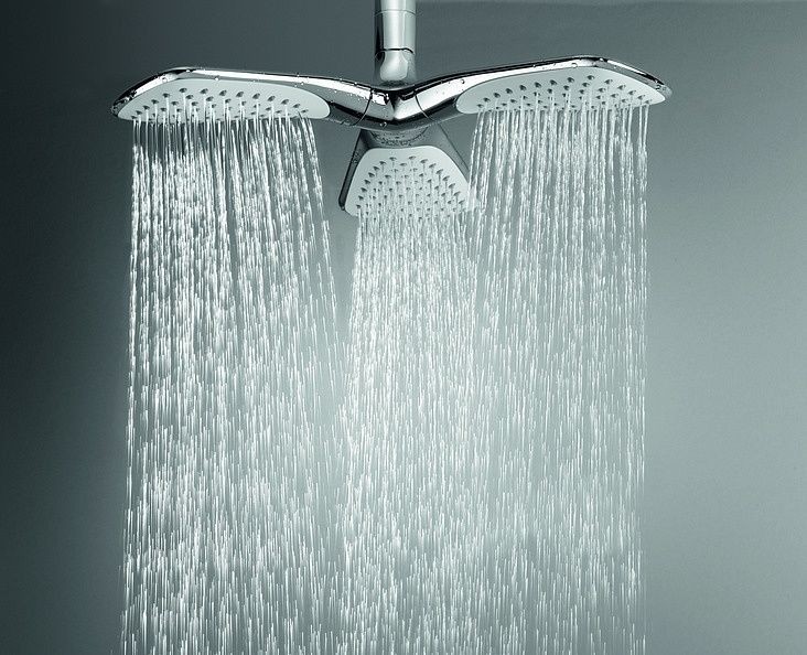 Стойка душевая Kludi Fizz Dual Shower System 6709505-00 с термостатом