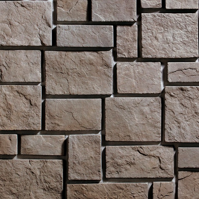 Искусственный камень KR Professional Средневековая стена 03410 серый