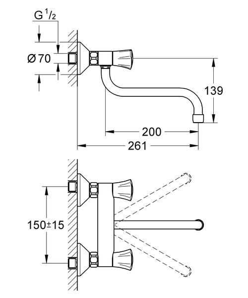 Смеситель для кухни Grohe Costa L 31187001