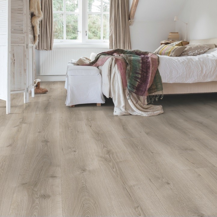 Ламинат Quick-Step Majestic MJ3552 Дуб пустынный шлифованный серый
