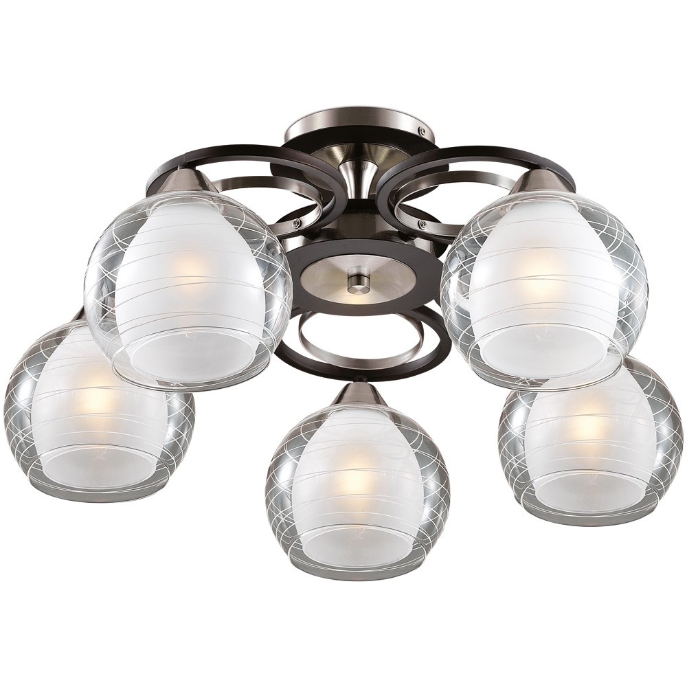 Люстра потолочная Odeon Light Vesonto 2774/5C венге E27 5х60W 220V