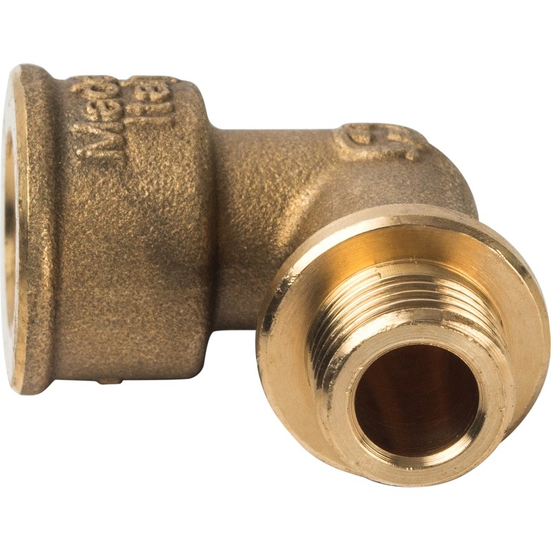 Угольник с упором Stout SFT-0015-000014 1/4 дюйма с внутренней и наружной резьбой