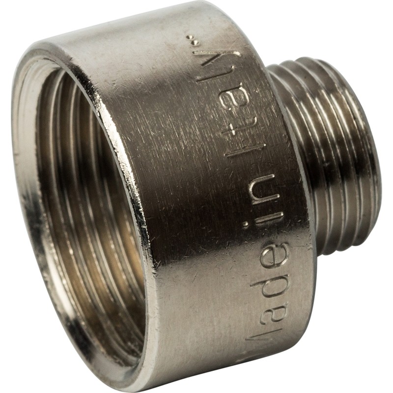 Переходник Stout SFT-0008-003438 3/4х3/8 дюйма никелированный с внутренней и наружной резьбой