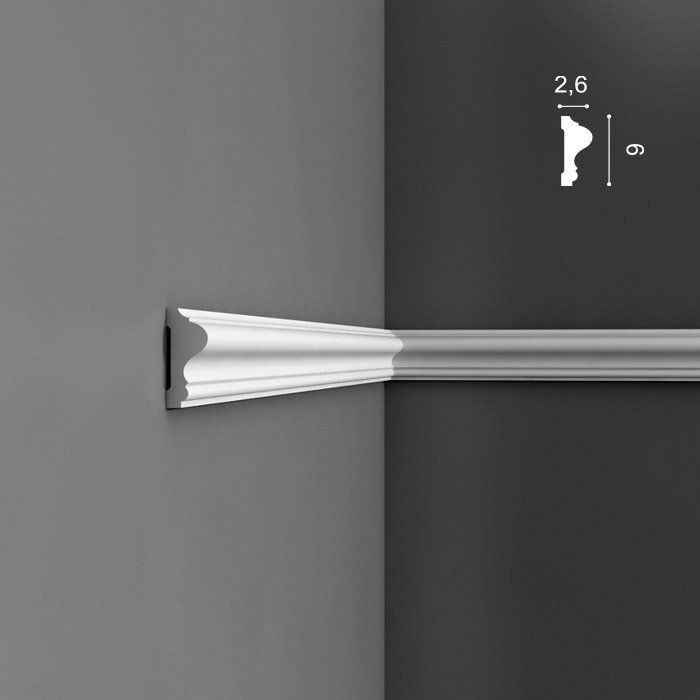 Молдинг полиуретановый Orac Decor Luxxus P8020 2000х60х26 мм