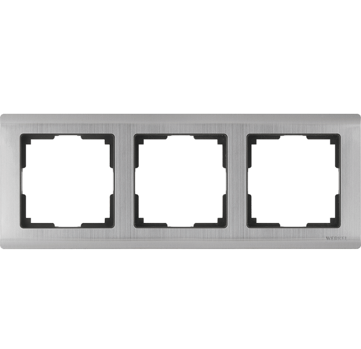 Рамка трехместная Werkel Metallic WL02-Frame-03 глянцевый никель