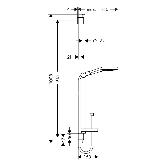 Душевой гарнитур Hansgrohe Raindance Select S 120 26631000