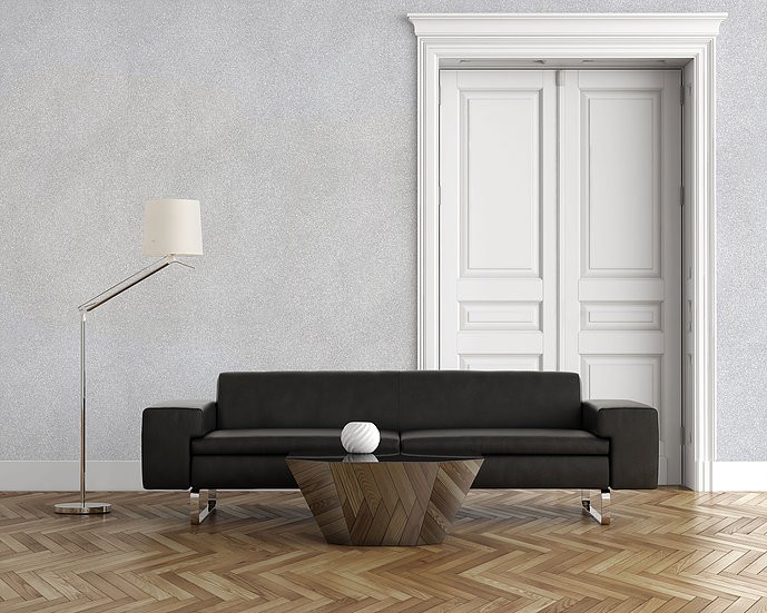 Краска бархатная декоративная ID Elegance серебряная база с блестками 2 л