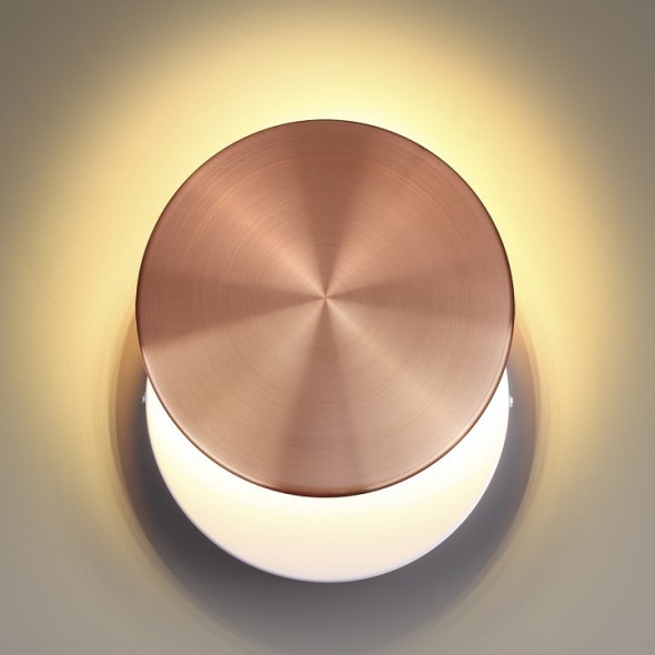 Светильник настенный светодиодный Odeon Light Plumba 3852/15WL медь 15W 220V