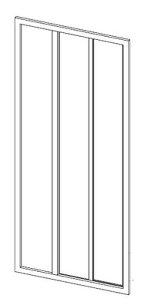 Душевая дверь Ravak Supernova ASDP3-120 Transparent белая