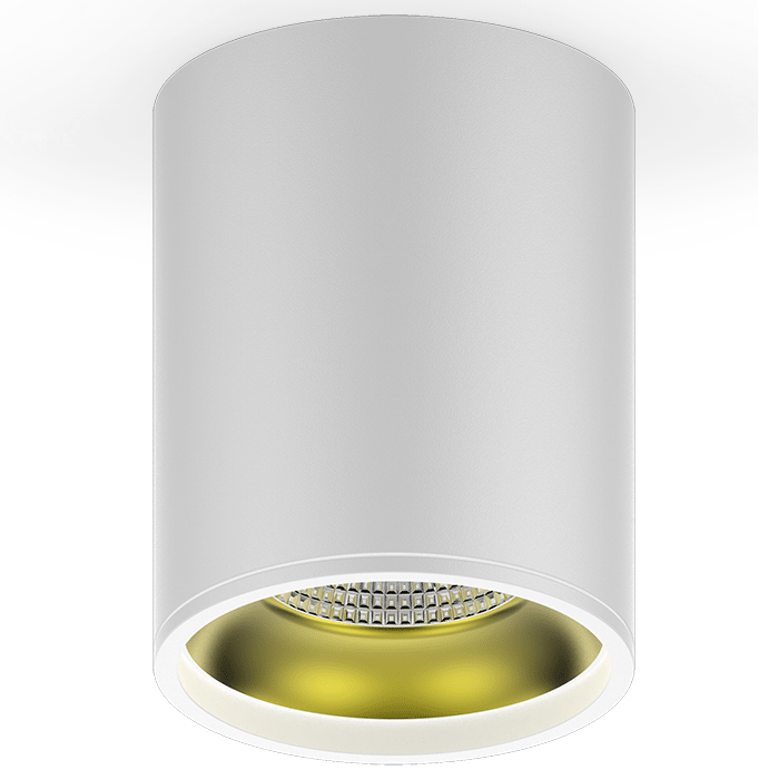Светильник светодиодный Gauss Overhead HD010 белый/золото 12W 3000К IP20