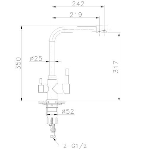 Смеситель для кухни Lemark Expert LM5060S